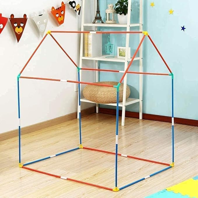 Colorfull and Extremely Light Weight Indoor and Outdoor Kids Play Tent House for 10 Year Old Girls and Boys Childrens, Multi, Tent House Theme (P CITY)