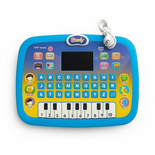 WINKY WONDER Learning Educational Computer Kids Piano Laptop with Led Screen & Music | Fun Activities Toy Computer Tablet for Kids Toddlers 1 2 3 4 5 6 + Year Old Boy and Girls, Multicolor